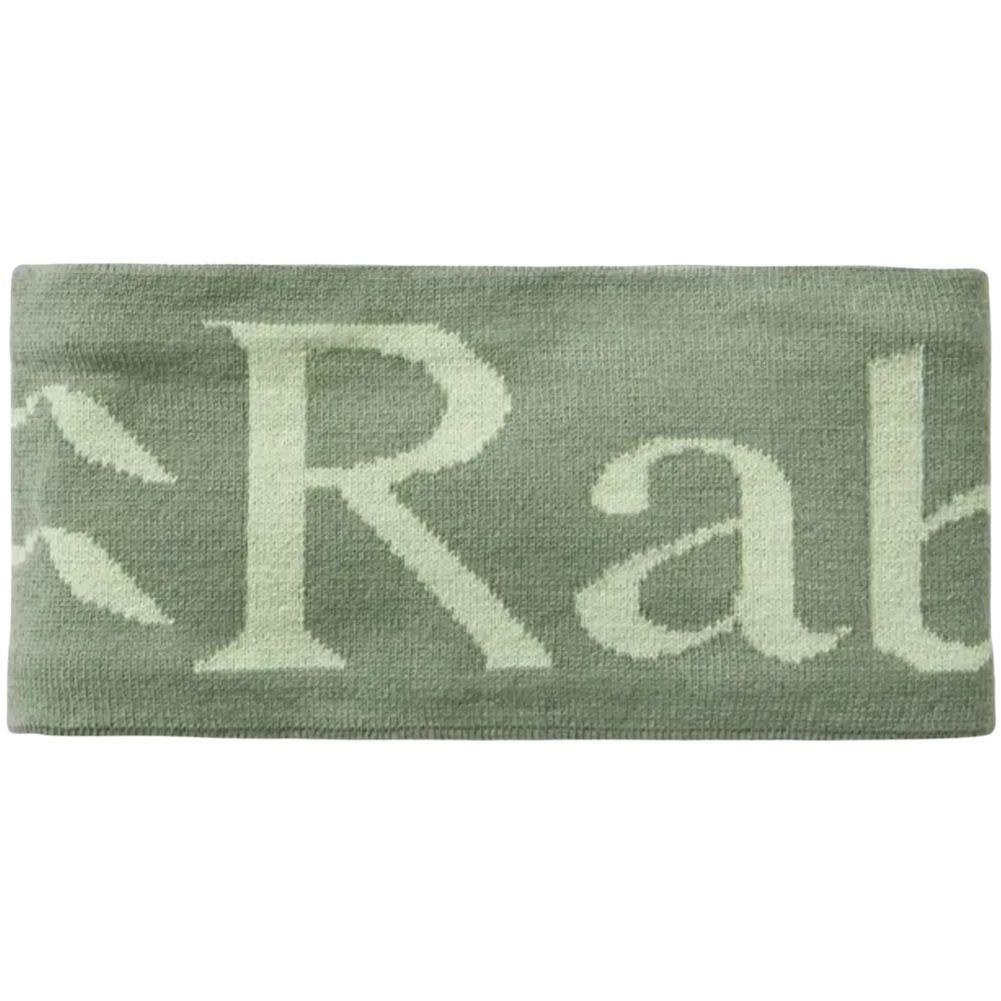 Rab Knitted Logo Headband (Dark Fig Green/Fig Green)