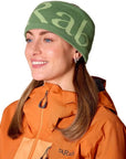 Rab Knitted Logo Headband (Dark Fig Green/Fig Green) head