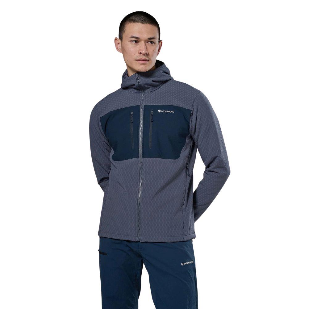 Montane Men's Dura XT Hooded Fleece Jacket (Dark Sky) Full