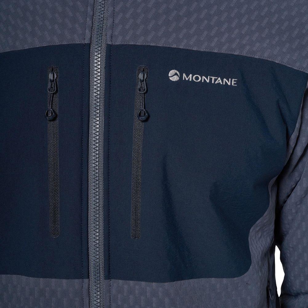 Montane Men's Dura XT Hooded Fleece Jacket (Dark Sky) Close