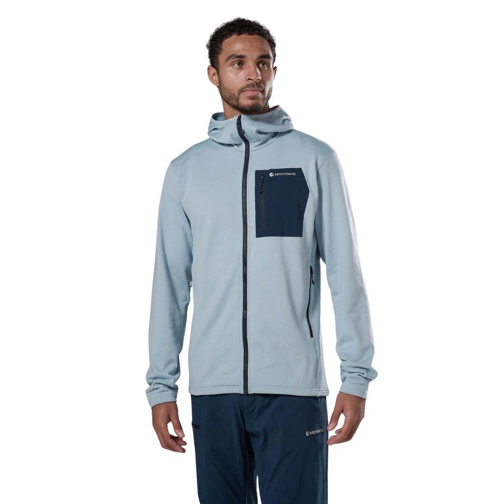 Montane Men's Protium CP Hooded Fleece Jacket (Frost Blue)