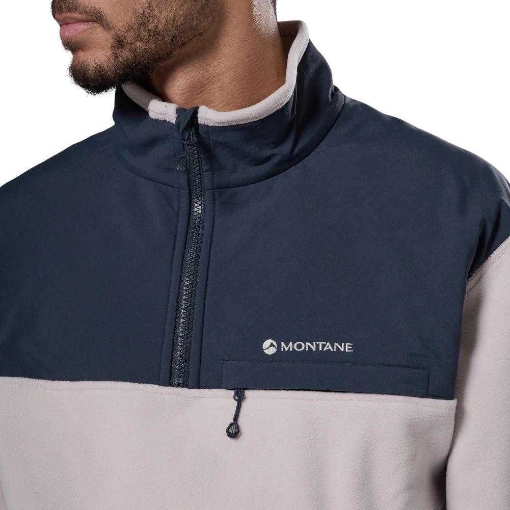 Montane Men's Roco Fleece Pull On (Oyster) CLose