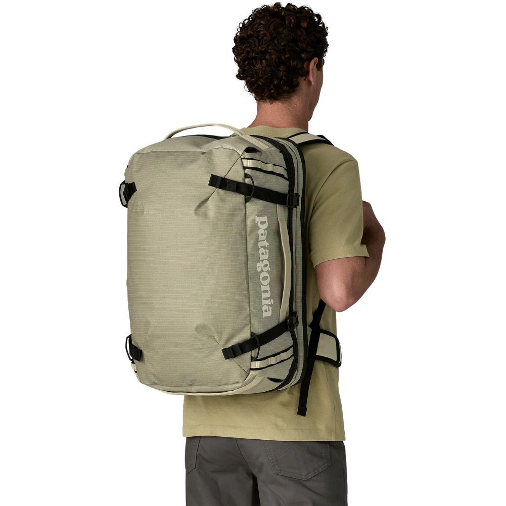 Patagonia Black Hole MLC 45L Backpack (Weathered Stone) walking that way