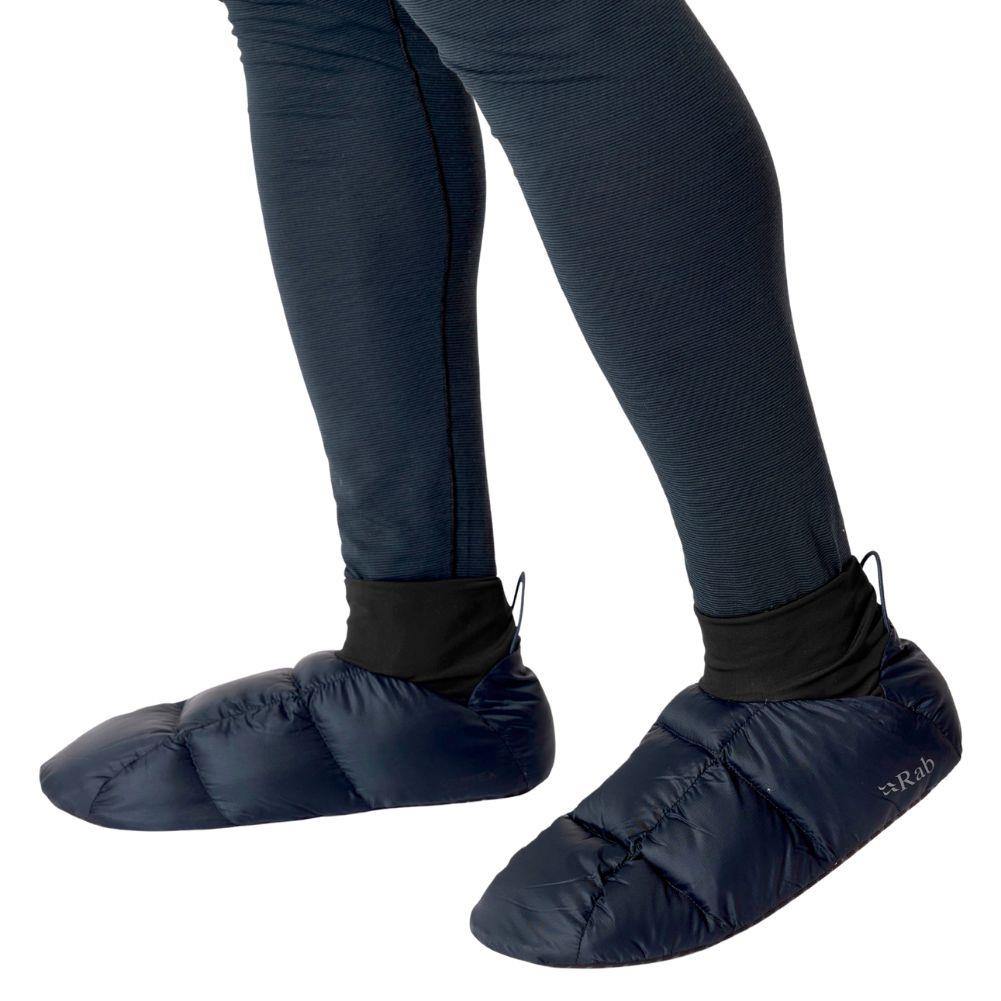 Rab Microlight Hut Slippers (Galaxy Blue) - On Person