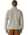 Patagonia Men's Lightweight Synchilla Snap-T Fleece Pullover (Oatmeal Heather w/New Navy) back