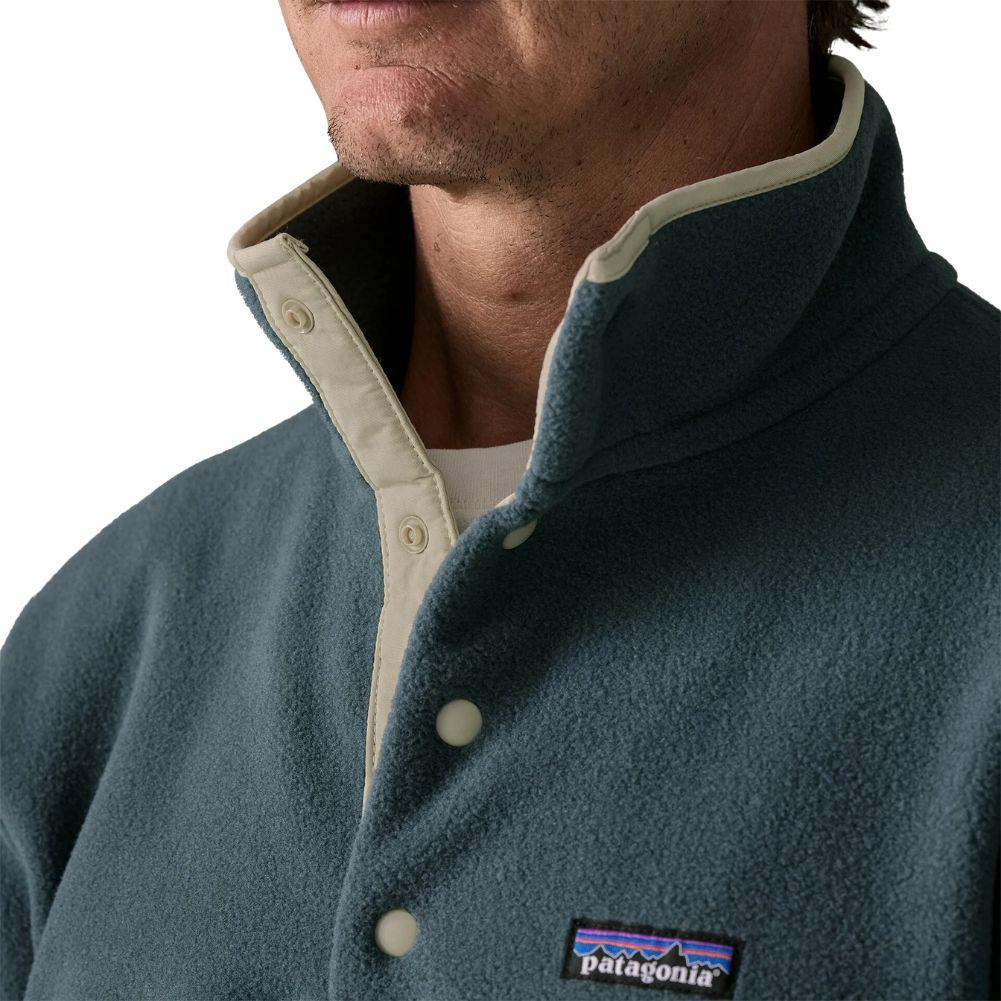 Patagonia Men's Lightweight Synchilla Snap-T Fleece Pullover (Summit Blue) buttons