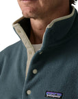 Patagonia Men's Lightweight Synchilla Snap-T Fleece Pullover (Summit Blue) buttons