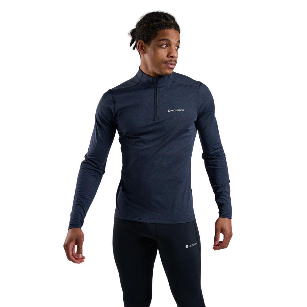 Montane Men's Dart XT Thermal Zip Neck Long Sleeved Top (Eclipse Blue) Main