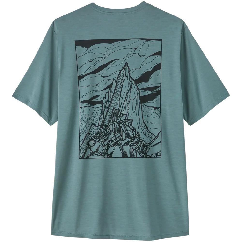Patagonia Men's Capilene Cool Daily Shirt - Cloud Crag (Blue Sage - Light Blue Sage X-Dye)