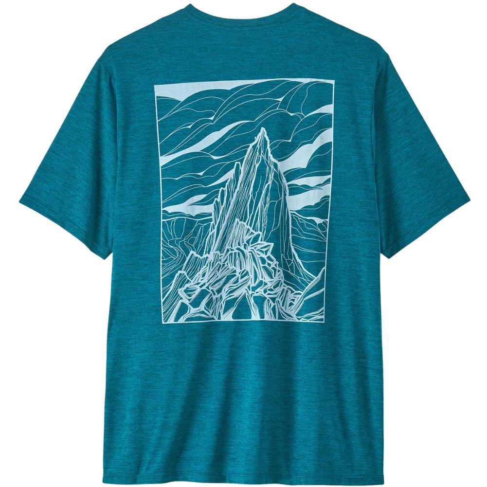 Patagonia Men's Capilene Cool Daily Shirt - Cloud Crag (Glacial Blue - Light Glacial Blue X-Dye)