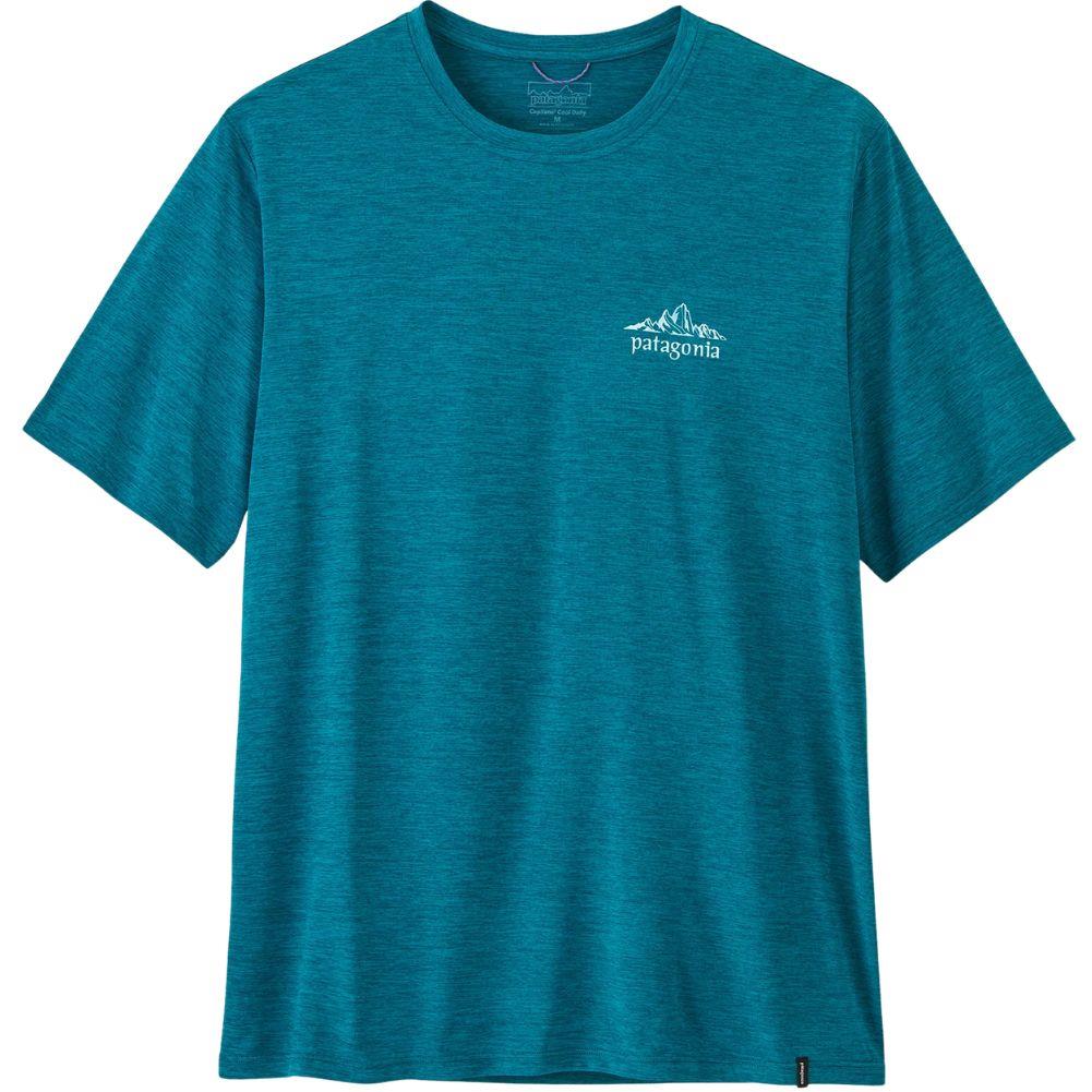 Patagonia Men's Capilene Cool Daily Shirt - Cloud Crag (Glacial Blue - Light Glacial Blue X-Dye) front