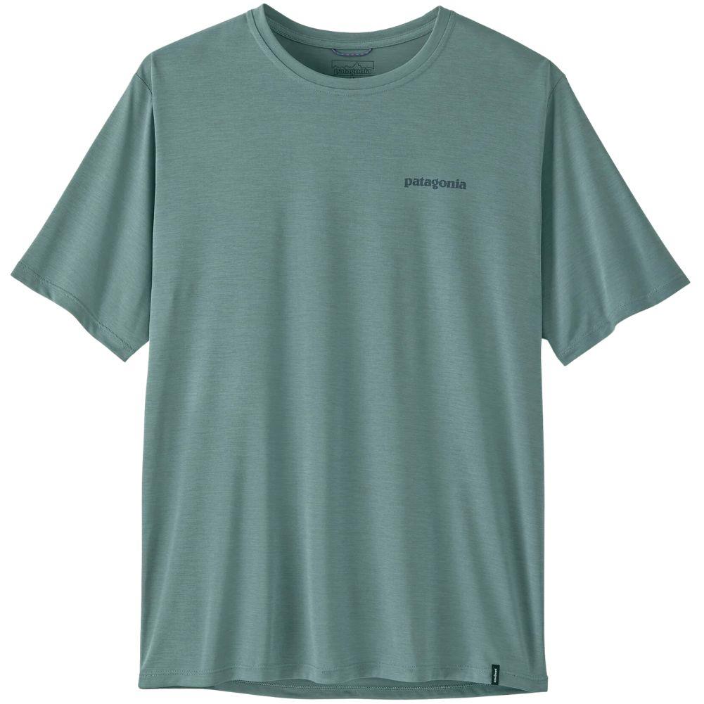 Patagonia Men's Capilene Cool Daily Shirt - Boardshort Logo (Blue Sage - Light Blue Sage X-Dye) front