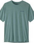 Patagonia Men's Capilene Cool Daily Shirt - Boardshort Logo (Blue Sage - Light Blue Sage X-Dye) front