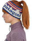 Patagonia Powder Town Headband (Hut Tripper Logo: Weathered Stone) left