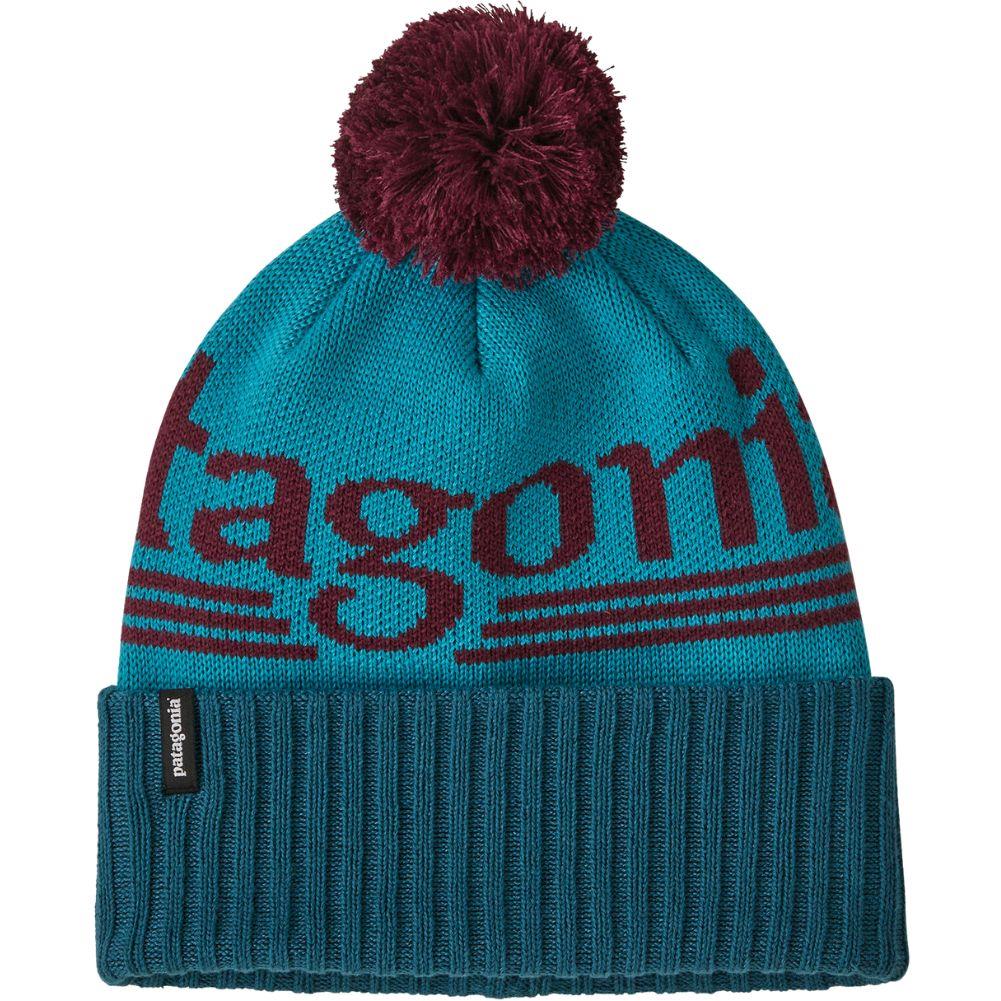 Patagonia Powder Town Beanie (Hut Tripper Logo: Mako Blue)