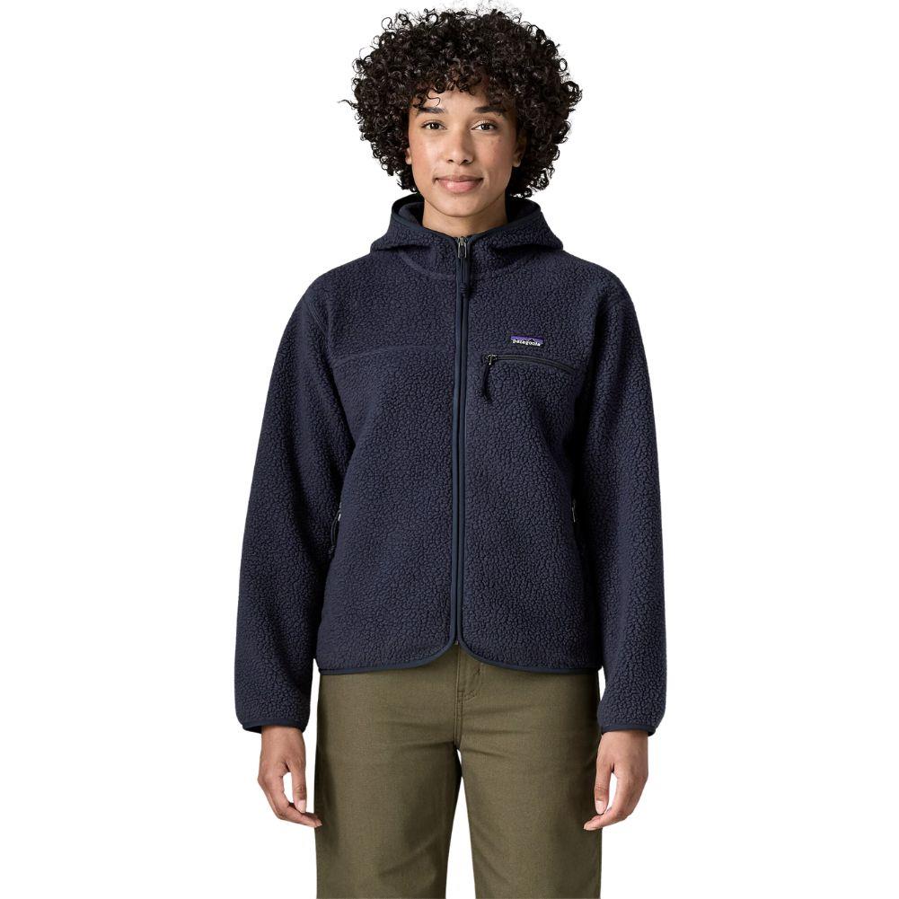 Patagonia Women's Retro Pile Fleece Hoody (Sunken Blue) front