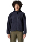 Patagonia Women's Retro Pile Fleece Hoody (Sunken Blue) front