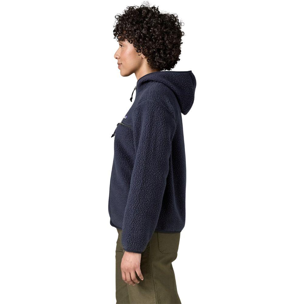 Patagonia Women's Retro Pile Fleece Hoody (Sunken Blue) side