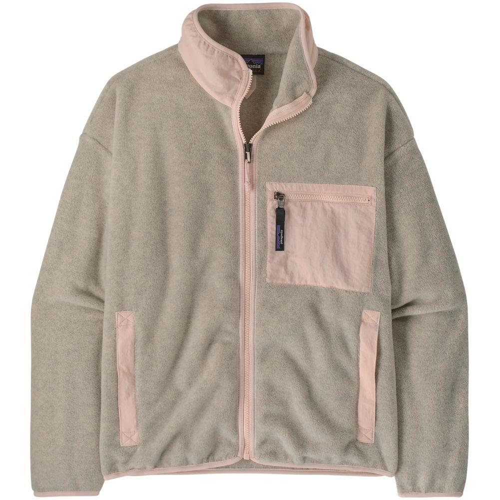Patagonia Women's Synchilla Fleece Jacket (Oatmeal Heather w/Pink Frost)