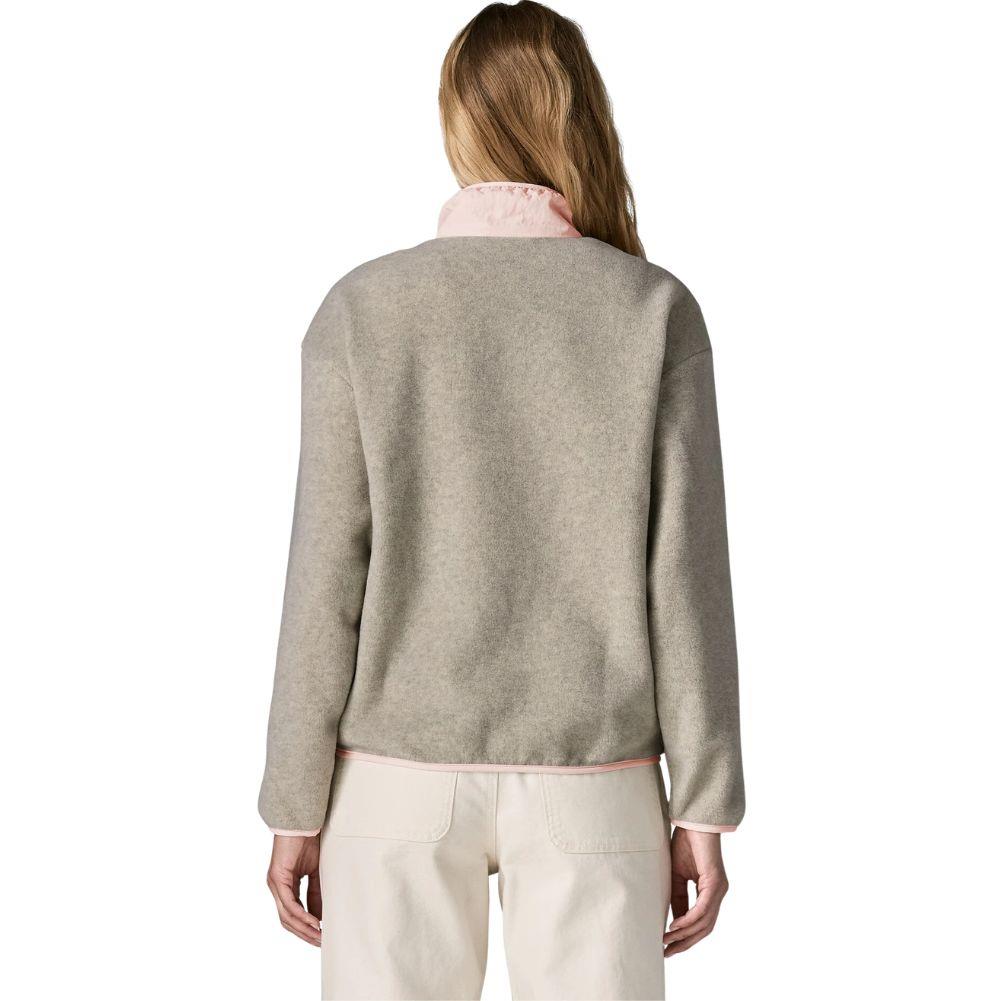 Patagonia Women's Synchilla Fleece Jacket (Oatmeal Heather w/Pink Frost) back