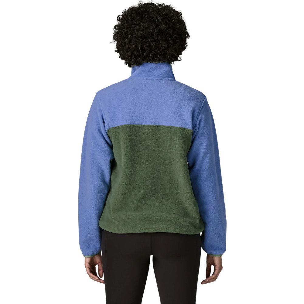 Patagonia Women's Lightweight Synchilla Snap-T Fleece Pullover (Canopy Green) back