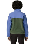 Patagonia Women's Lightweight Synchilla Snap-T Fleece Pullover (Canopy Green) back
