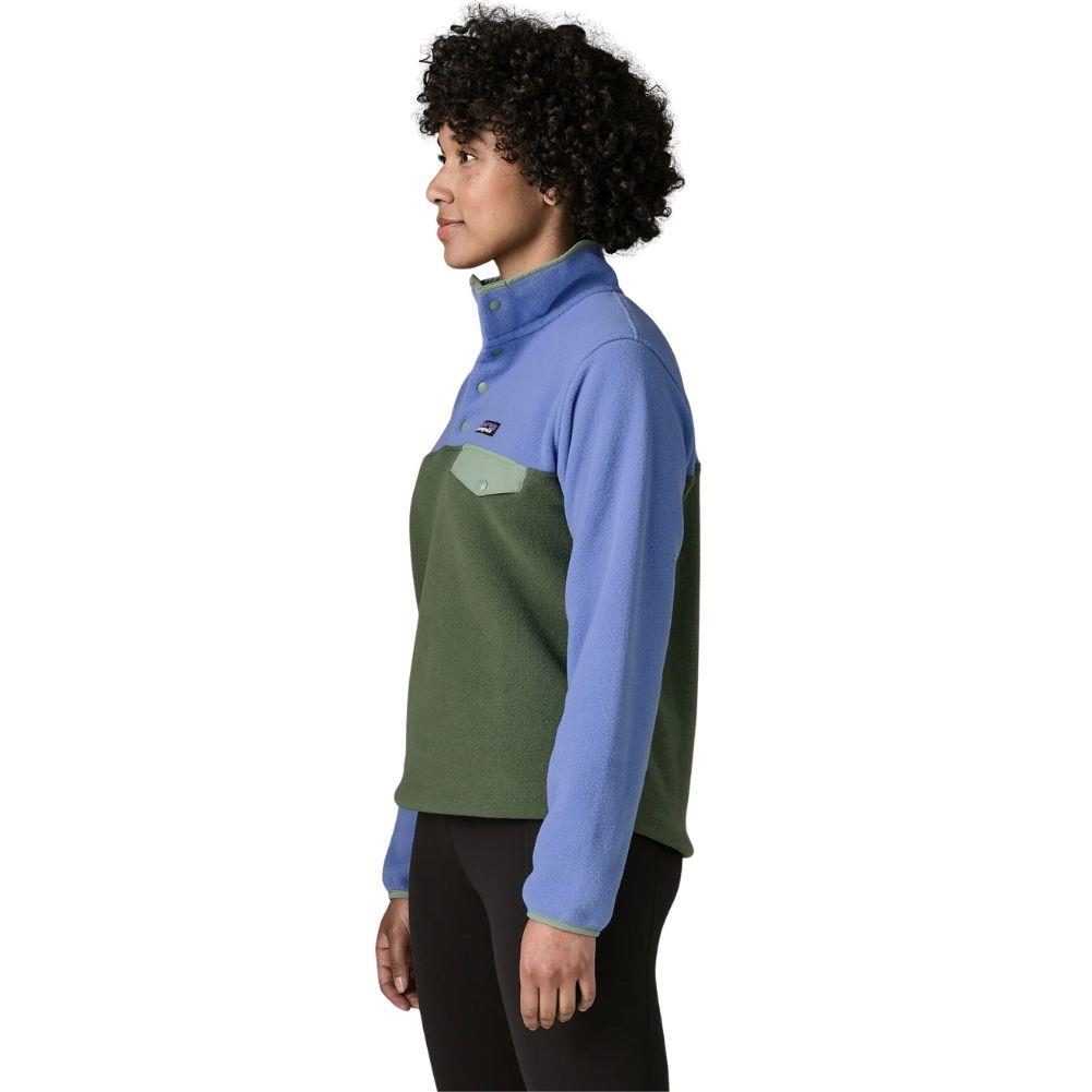Patagonia Women's Lightweight Synchilla Snap-T Fleece Pullover (Canopy Green) side