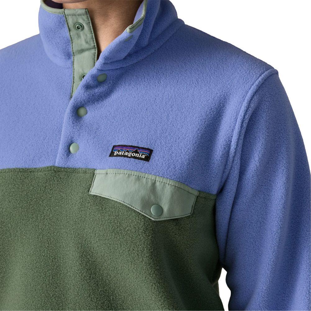 Patagonia Women's Lightweight Synchilla Snap-T Fleece Pullover (Canopy Green) logo