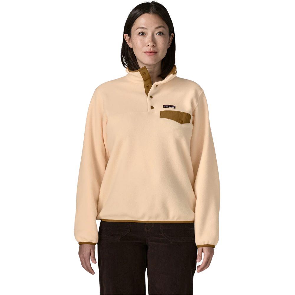 Patagonia Women's Lightweight Synchilla Snap-T Fleece Pullover (Natural) front