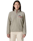 Patagonia Women's Lightweight Synchilla Snap-T Fleece Pullover (Oatmeal Heather w/Moonrise Taupe) front