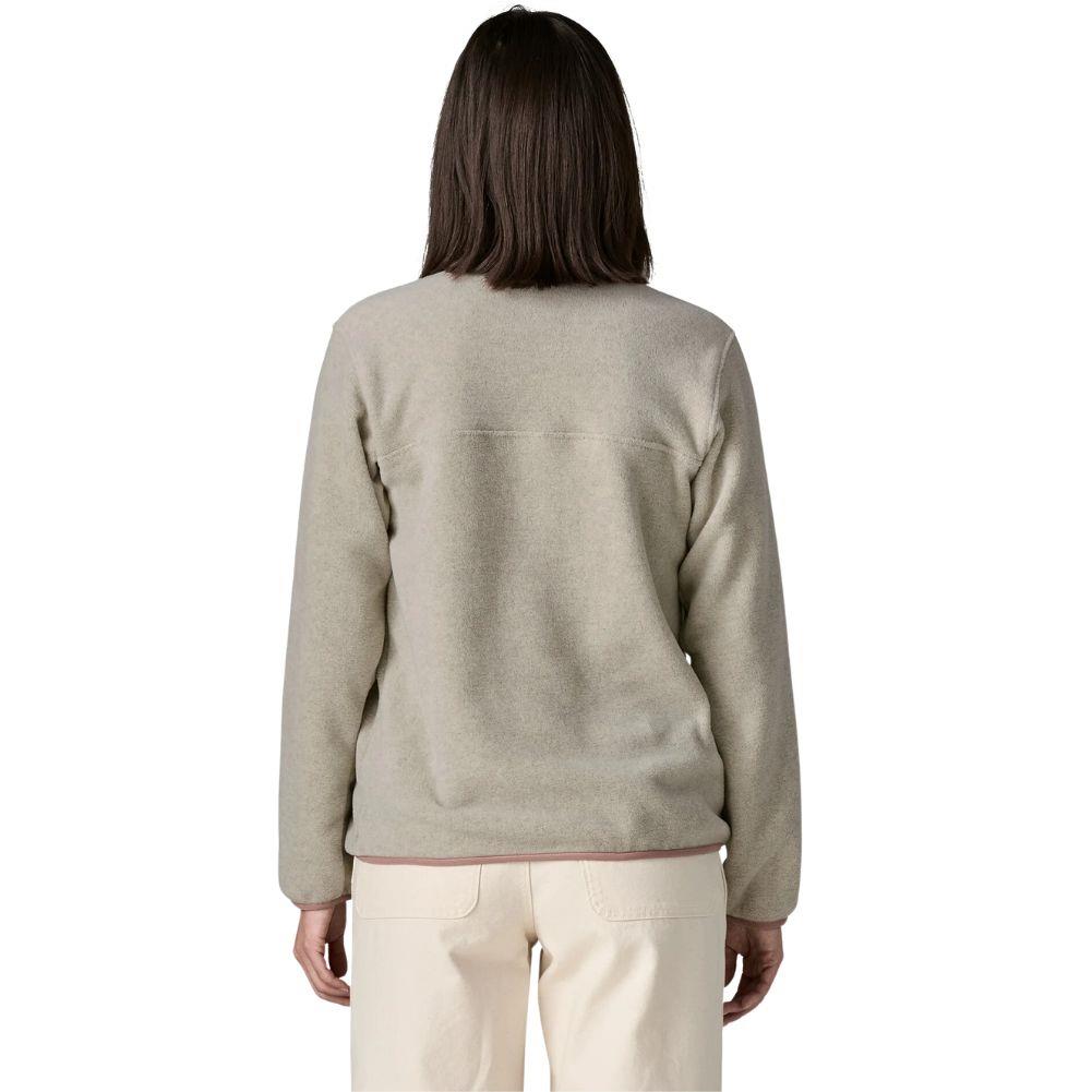Patagonia Women's Lightweight Synchilla Snap-T Fleece Pullover (Oatmeal Heather w/Moonrise Taupe) back