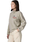 Patagonia Women's Lightweight Synchilla Snap-T Fleece Pullover (Oatmeal Heather w/Moonrise Taupe) angle
