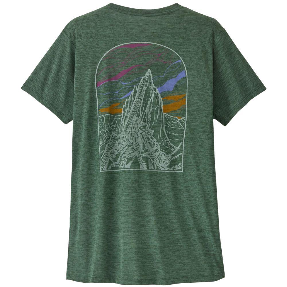 Patagonia Women's Capilene Cool Daily Shirt (Canopy Green - Light Canopy Green X-Dye)