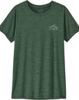 Patagonia Women's Capilene Cool Daily Shirt (Canopy Green - Light Canopy Green X-Dye) front