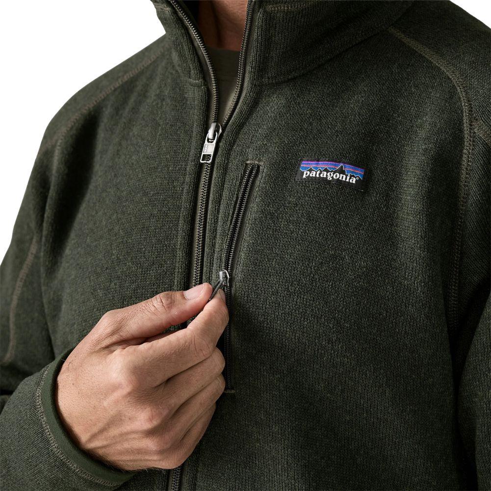 Patagonia Men's Better Sweater Fleece Jacket (Old Growth Green) zipper