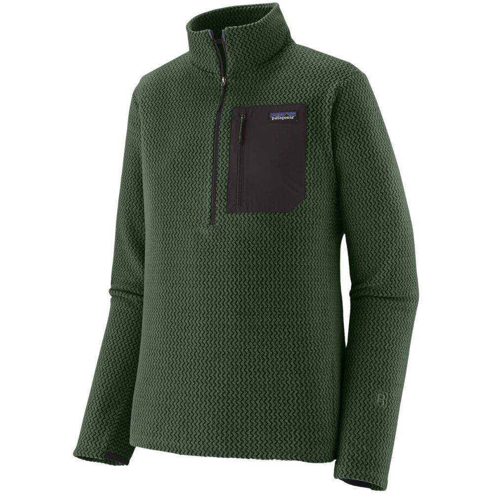 Patagonia Men's R1 Air Fleece Zip-Neck (Treeline Green)