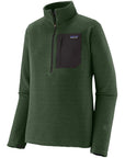Patagonia Men's R1 Air Fleece Zip-Neck (Treeline Green)