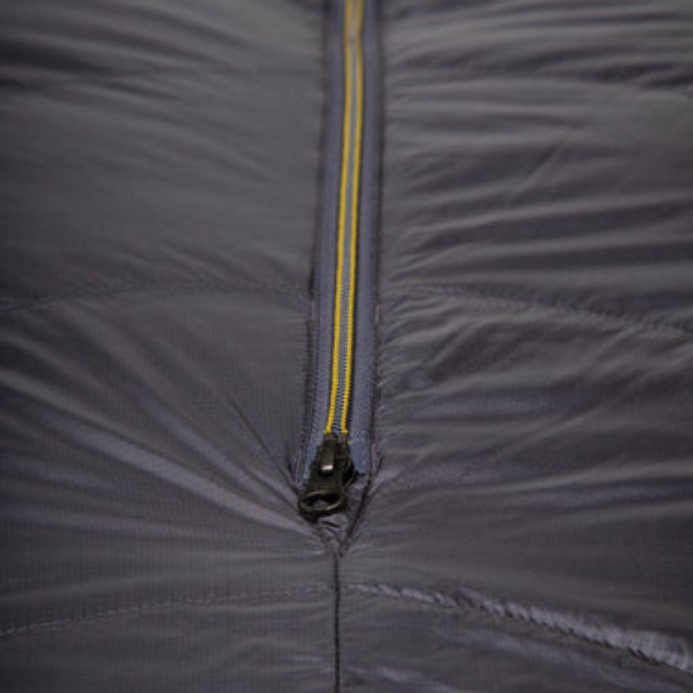 Mountain Equipment Helium GT 600 Down Sleeping Bag - Left Zip - Long (Anvil Grey) zipper