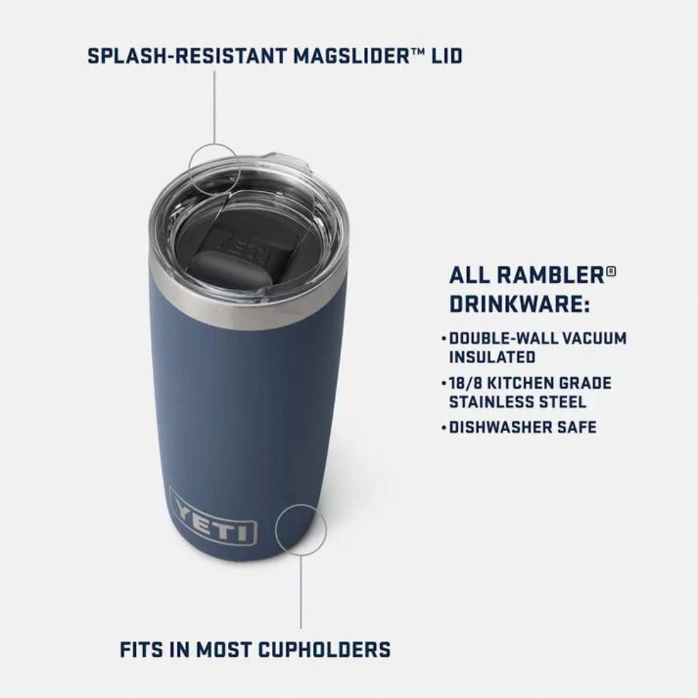 Yeti Rambler 10 oz (295 ml) Tumbler With MagSlider Lid (Riverhead Green) Features