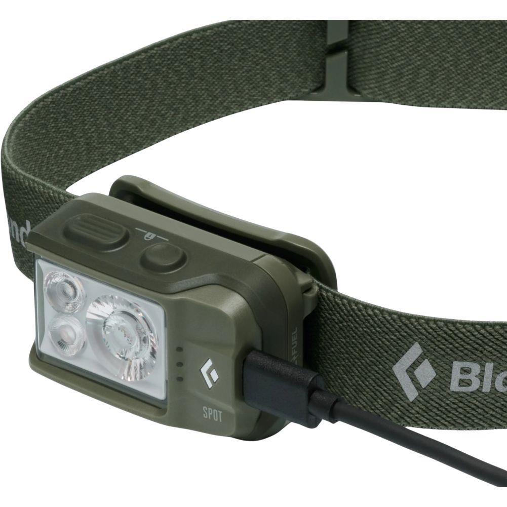 Black Diamond Spot Headlamp (Tundra) angle plug