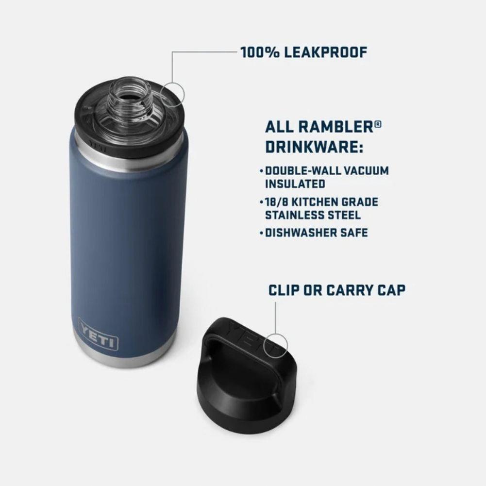 Yeti Rambler 26 oz (769 ml) Bottle With Chug Cap (Riverhead Red)