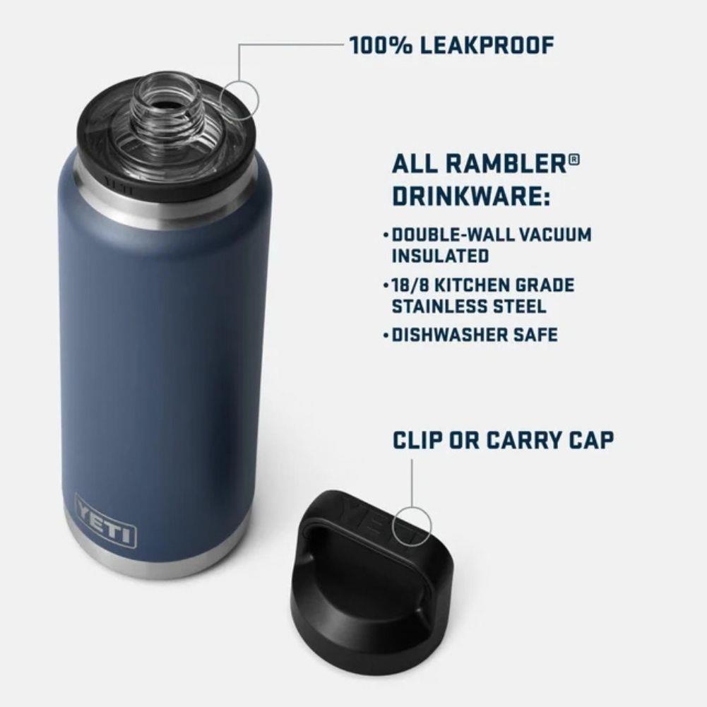 Yeti Rambler 36 oz (1L) Bottle With Chug Cap (Riverhead Red)