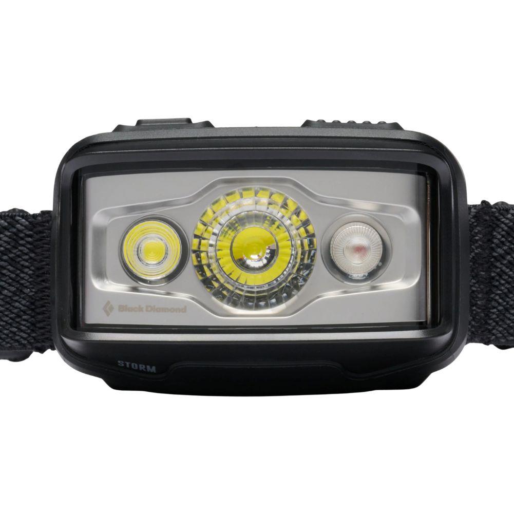 Black Diamond Storm 550 Lumen Rechargeable Headlamp (Black) Front CLose