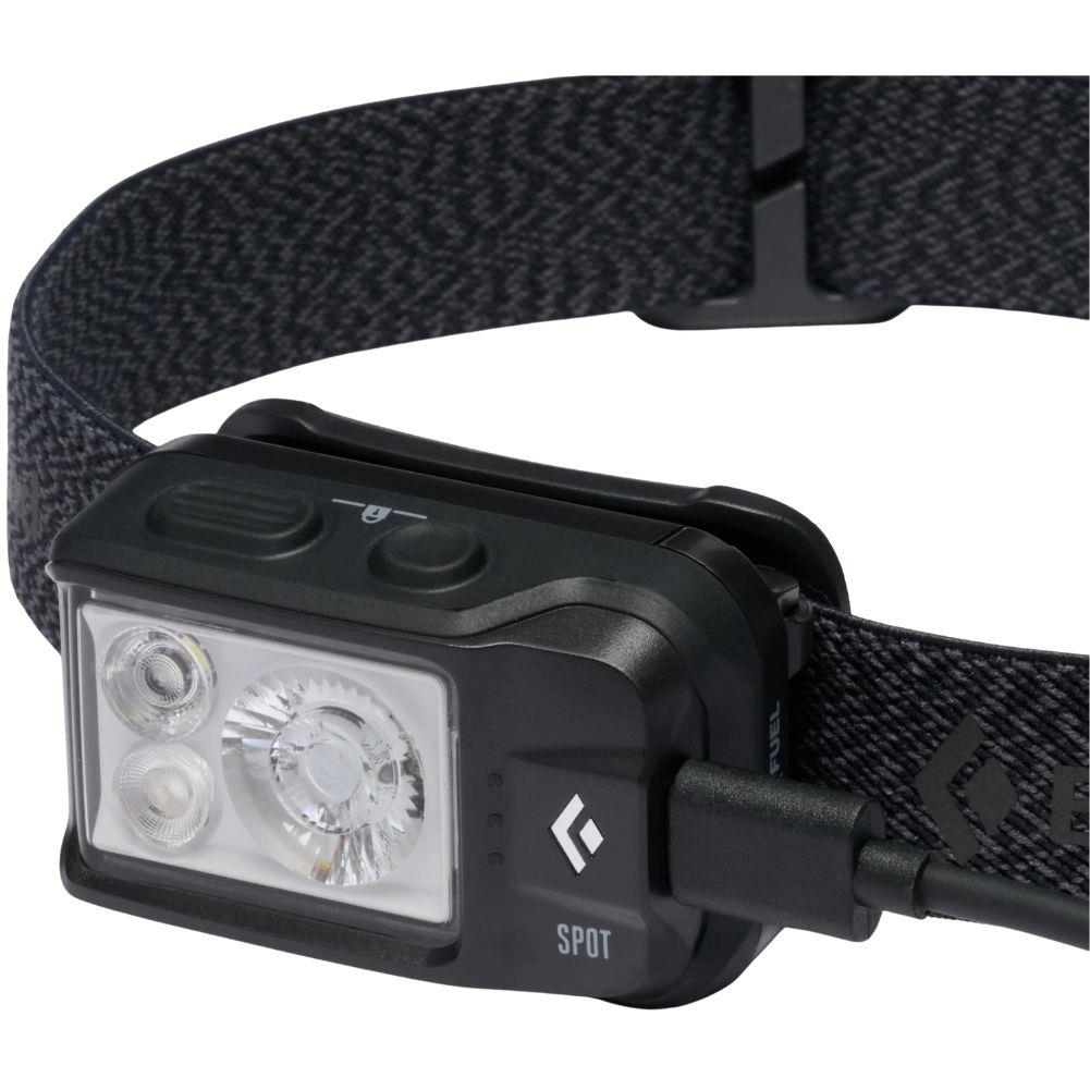Black Diamond Spot DFR 450 Lumen Headlamp (Black) angle