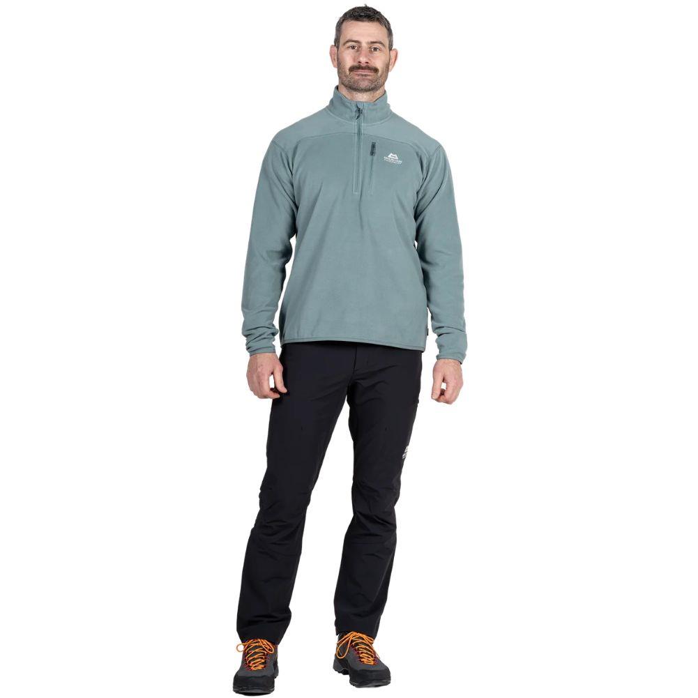 Mountain Equipment Men's Micro Zip T Fleece (Goblin Blue) pose
