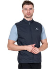 Mountain Equipment Men's Aerotherm Vest (Blue Nights) pose