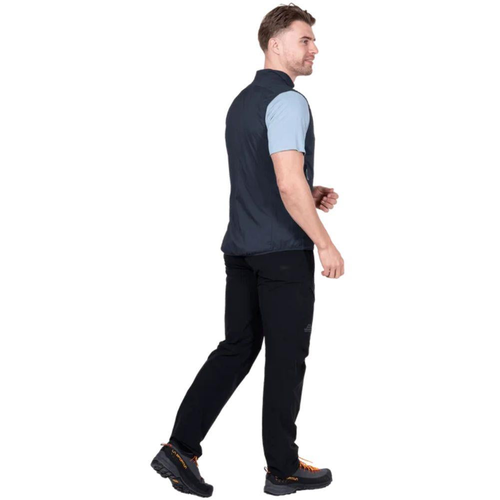 Mountain Equipment Men's Aerotherm Vest (Blue Nights) walk away