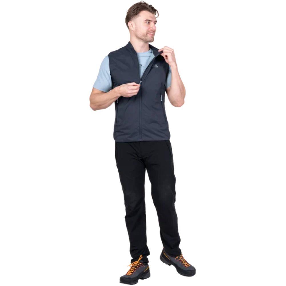 Mountain Equipment Men's Aerotherm Vest (Blue Nights) zip up