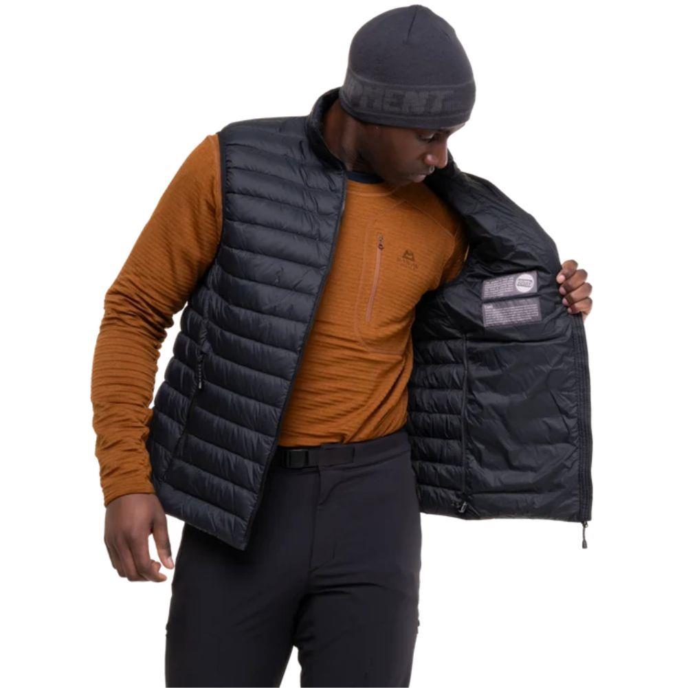 Mountain Equipment Men's Earthrise Down Vest (Black/Black) iner