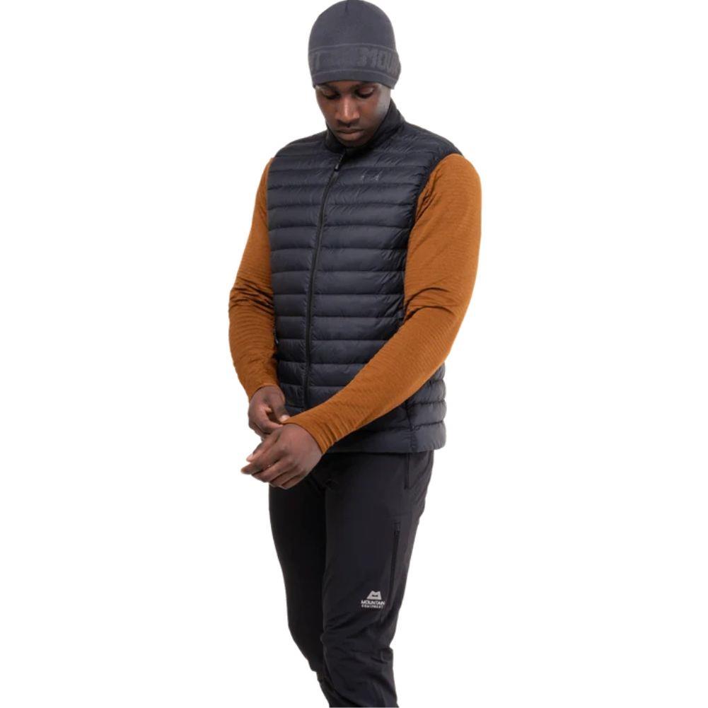 Mountain Equipment Men's Earthrise Down Vest (Black/Black) sleeve